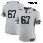 Youth NCAA Ohio State Buckeyes Robert Landers #67 College Stitched No Name Authentic Nike Gray Football Jersey LQ20K07EK